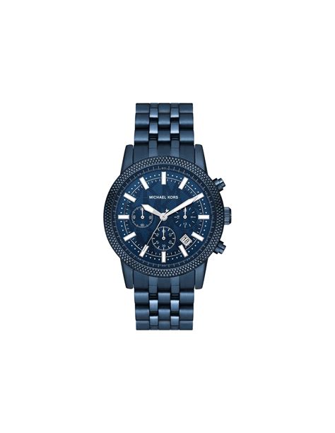 michael kors watch navy exchange|Oversized Hutton Navy.